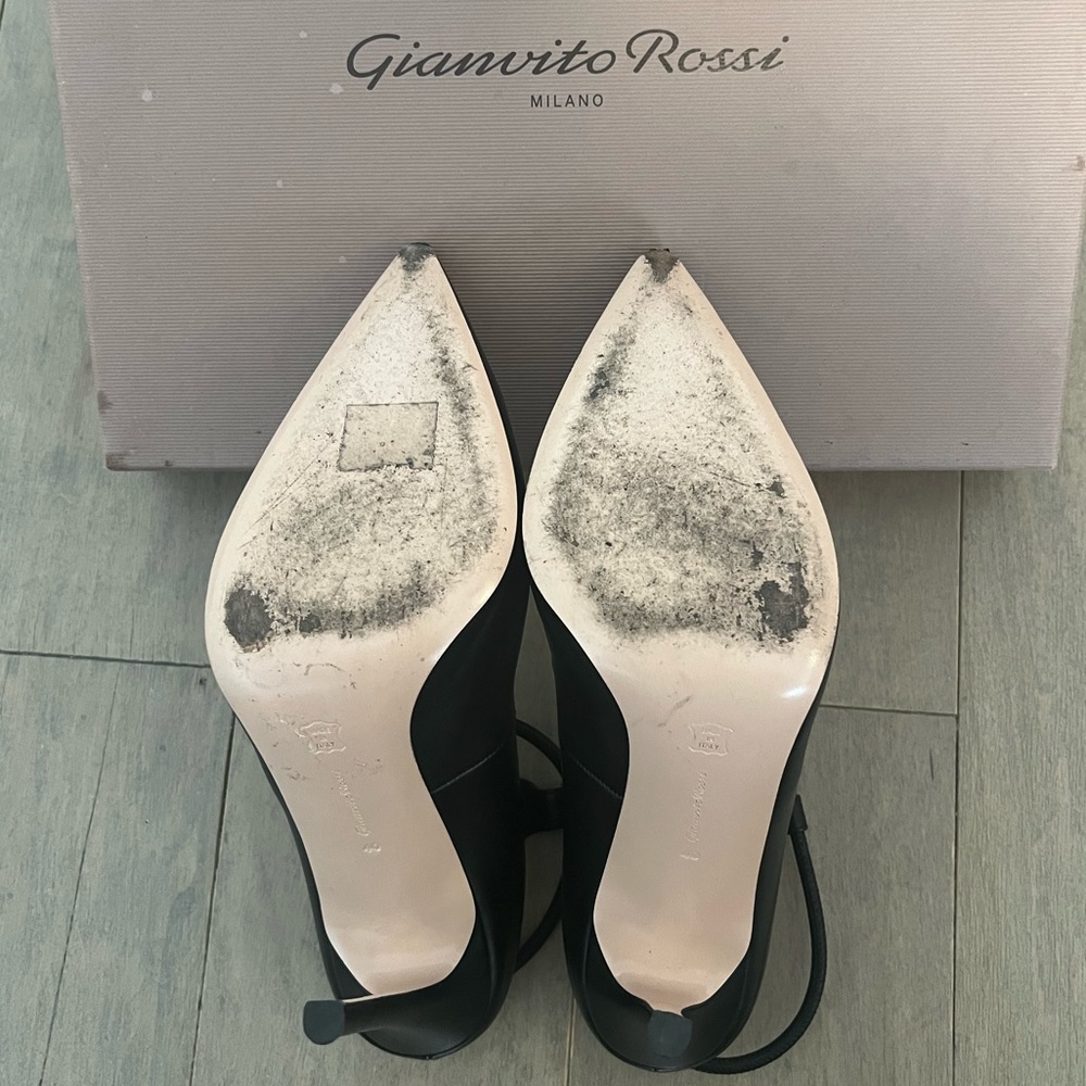 SHIPS FREE! Gianvito Rossi Black Heels. - Picture 5 of 5